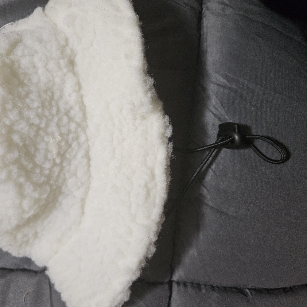 Cozy White Sherpa Bucket Hat